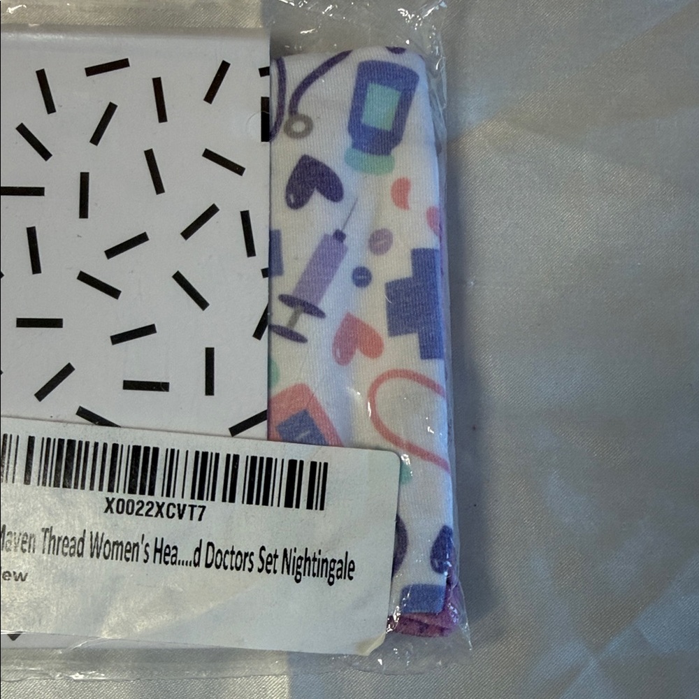 Maven Thread Multicolor Patterned Hair Scarf - Picture 4 of 7